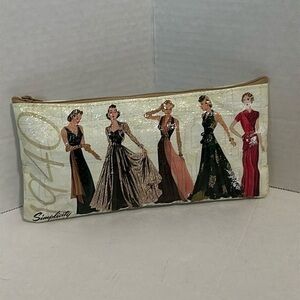 Simplicity 1940 Fashion Printed Vinyl Sewing Notions Artist/Makeup Bag-1